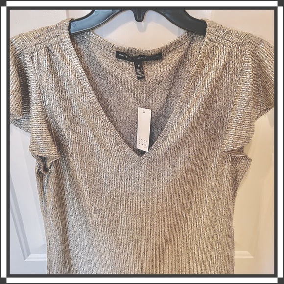 WHBM Metallic Top (NWT) - Picture 5 of 8